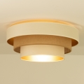WENTA mennyezeti lámpa 1xE27/60W/230V, Ø 50 cm, bézs/juta