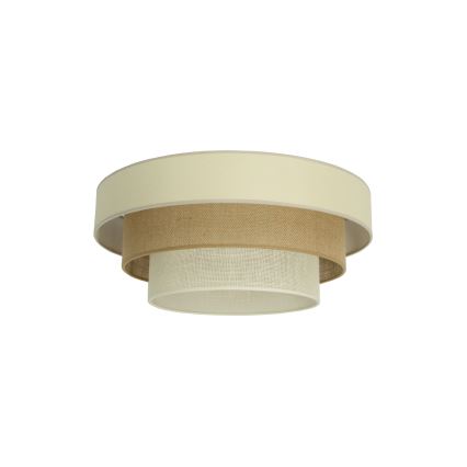 WENTA mennyezeti lámpa 1xE27/60W/230V, Ø 50 cm, bézs/juta