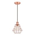 Westinghouse 6105240 - NATHAN függeszték zsinóron 1xE27/60W/230V, Ø 19 cm, rézszínű