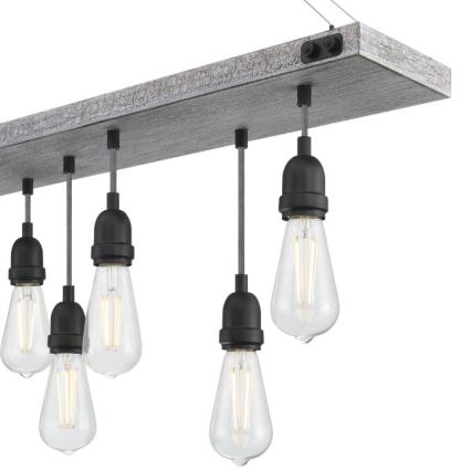 Westinghouse 6116440 - Láncos csillár ASHWOOD 7xE27/60W/230V