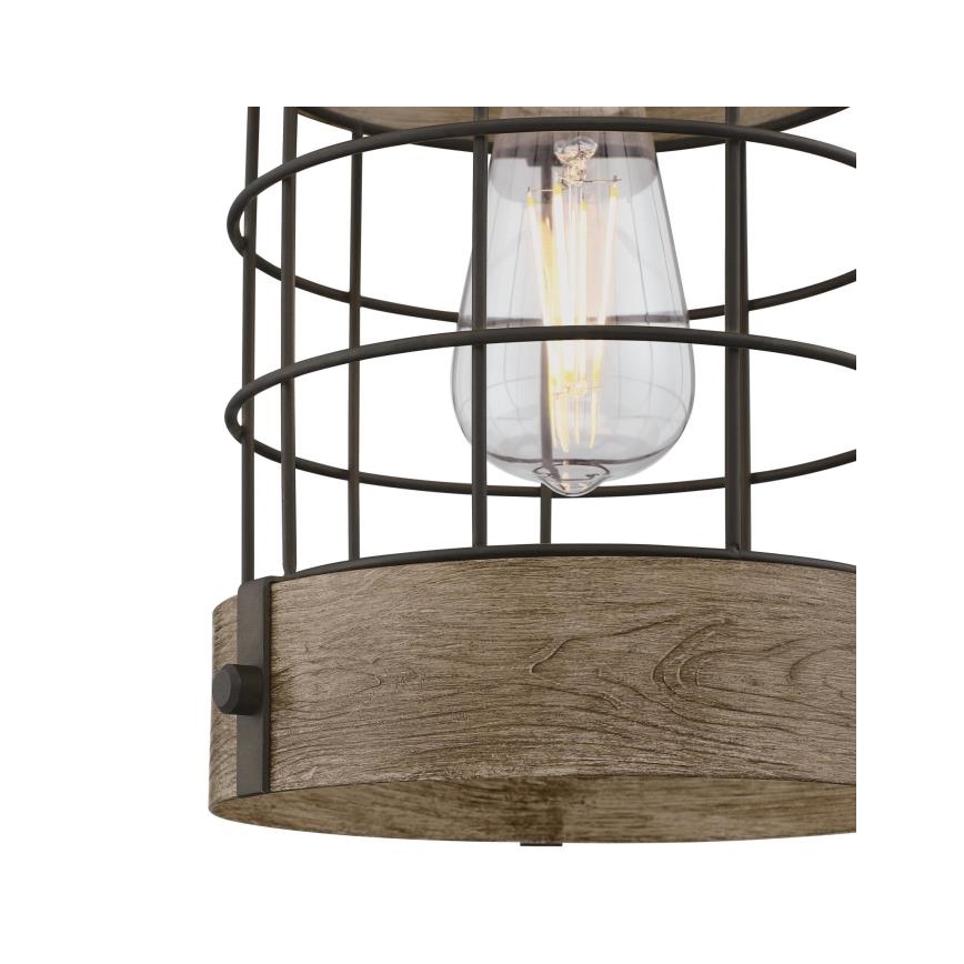 Westinghouse 61180 - Csillár zsinóron LANGSTON 1xE27/60W/230V fenyő