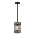 Westinghouse 61180 - Kábeles függőlámpa LANGSTON 1xE27/60W/230V átm. 19 cm fenyő