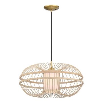 Westinghouse 61255 - Csillár zsinóron TULCEA 1xE27/60W/230V bambusz