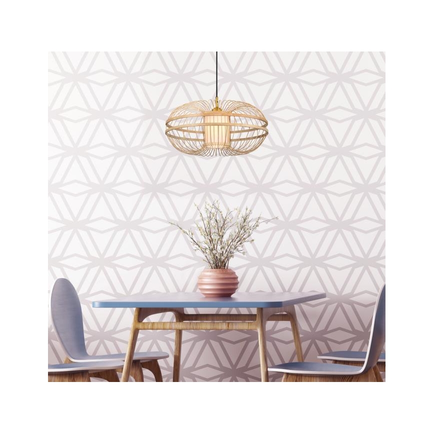 Westinghouse 61255 - Csillár zsinóron TULCEA 1xE27/60W/230V bambusz