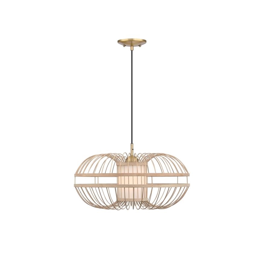 Westinghouse 61255 - Csillár zsinóron TULCEA 1xE27/60W/230V bambusz