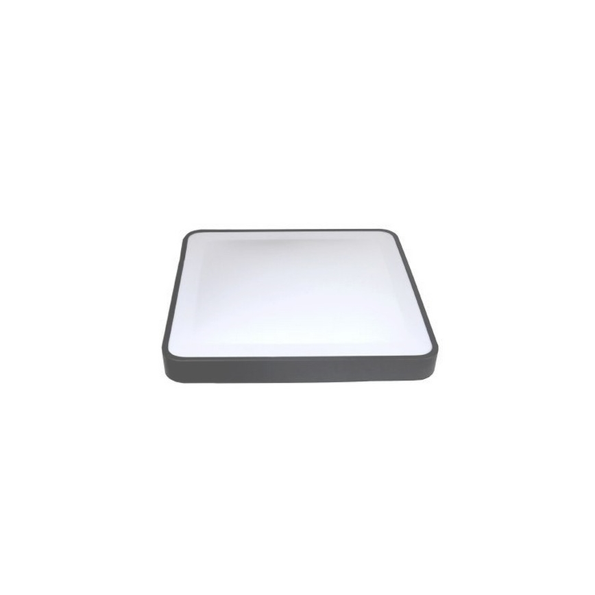 LED mennyezeti lámpa mozgás- és alkonyérzékelővel WILTON LED/24W/230V 4000K 33x33 cm antracit