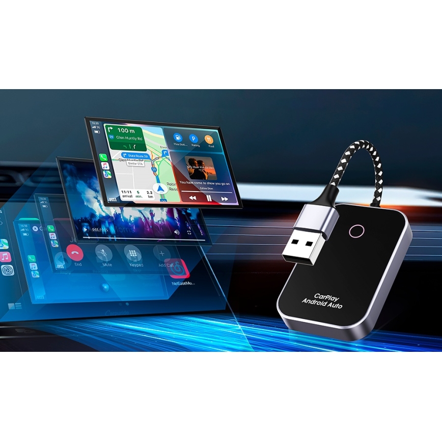 Winner Group-Adapter GoWireless! vezeték nélküli csatlakozáshoz CarPlay és Android Kocsi