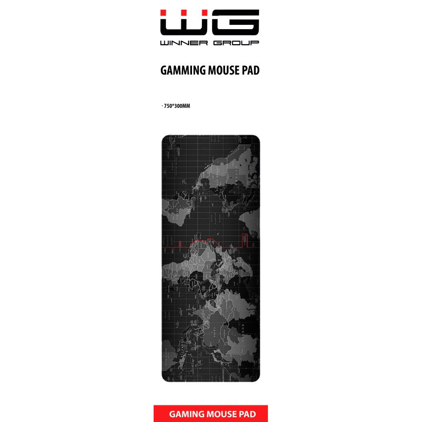 Winner Group - Alátét billentyűzethez és egér 30x75 cm világ