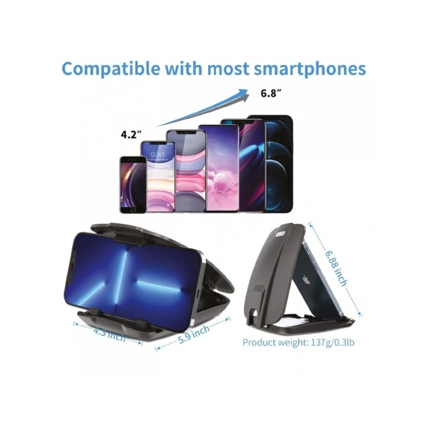 Winner Group - Autós telefon tartó tapadókoronggal fekete