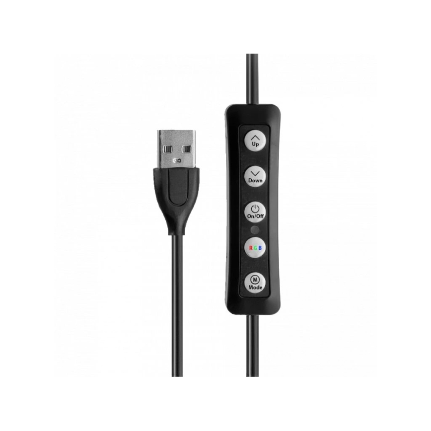 Winner Group - LED RGB fényerőszabályozható állólámpa állvánnyal és vlogtartóval LED/10W/5V