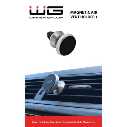 Winner Group - Mágneses autós telefontartó, ezüst