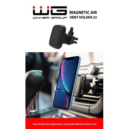 Winner Group - Mágneses autós telefontartó fekete