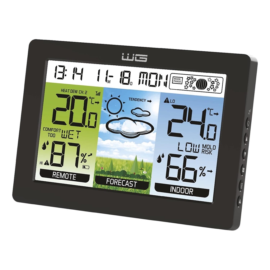 Winner Group - Meteo állomás LCD-kijelzővel és ébresztőórával 5xAAA