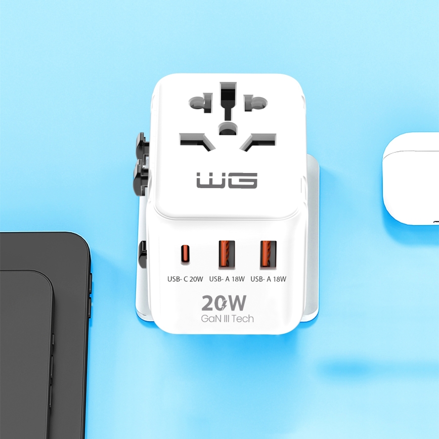 Winner Group - Power Delivery 20W utazó gyorstöltő adapter, fehér