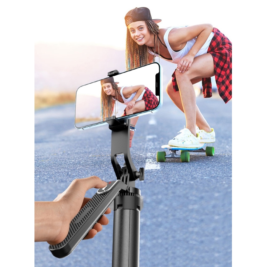 Winner Group - Szelfi bot 3in1 állvánnyal 55 mAh 180 cm fekete