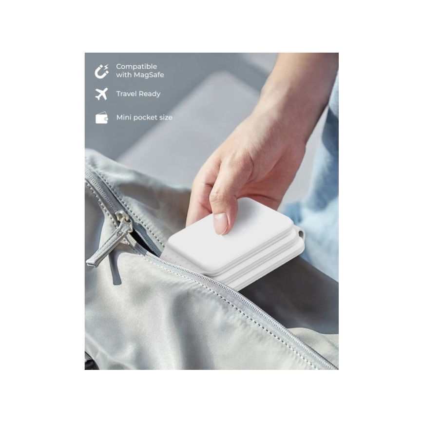 Winner Group - Vezeték nélküli összecsukható 3 az 1-ben töltő MAXFLEX 22,5W fehér