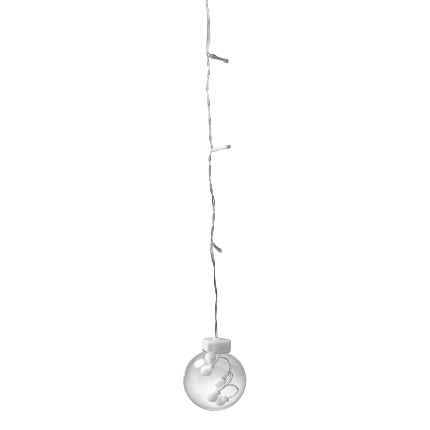 WISH BALLS LED-függöny, 108 LED, 8 üzemmód, 4,5 m, meleg fehér