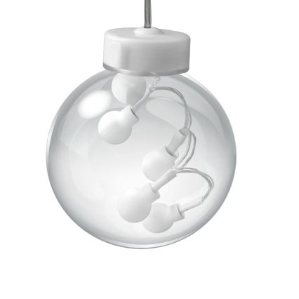 WISH BALLS LED-függöny, 108 LED, 8 üzemmód, 4,5 m, meleg fehér