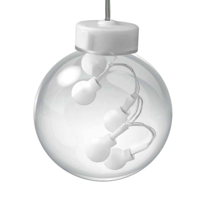 WISH BALLS LED-függöny, 108 LED, 8 üzemmód, 4,5 m, meleg fehér