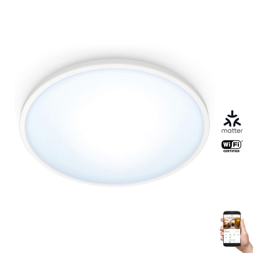 WiZ - LED Dimmelhető mennyezeti lámpa SUPERSLIM LED/16W/230V 2700-6500K Wi-Fi fehér