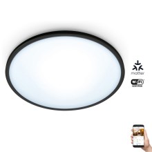 WiZ - LED Dimmelhető mennyezeti lámpa SUPERSLIM LED/16W/230V 2700-6500K Wi-Fi fekete