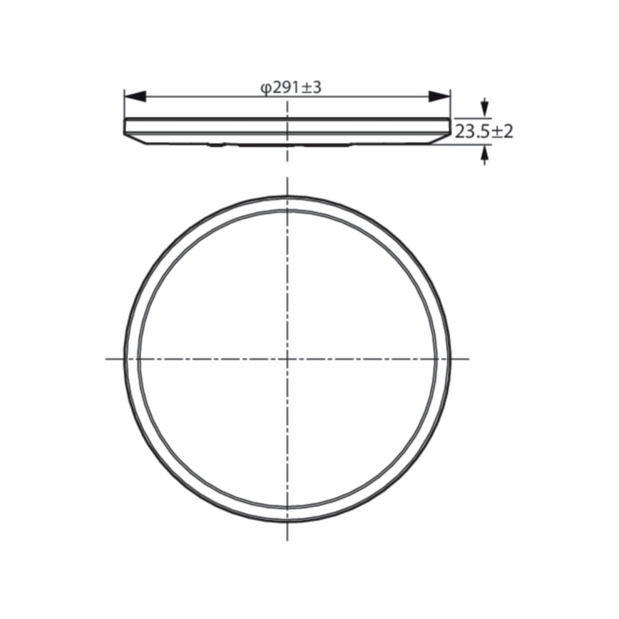 WiZ - LED Dimmelhető mennyezeti lámpa SUPERSLIM LED/16W/230V 2700-6500K Wi-Fi fekete
