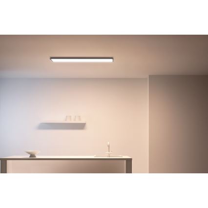 WiZ - LED Dimmelhető panel SUPERSLIM LED/36W/230V 2700-6500K Wi-Fi fekete