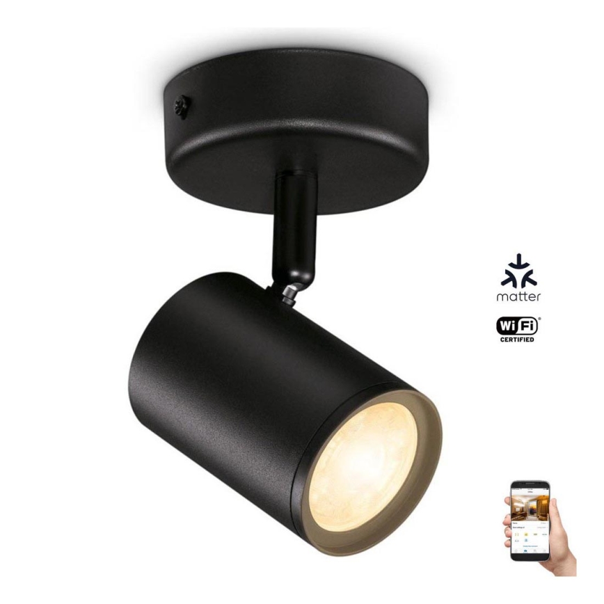 WiZ - LED Dimmelhető spotlámpa IMAGEO 1xGU10/4,9W/230V 2700-6500K CRI 90 Wi-Fi fekete