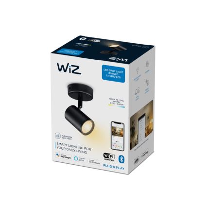 WiZ - LED Dimmelhető spotlámpa IMAGEO 1xGU10/4,9W/230V 2700-6500K CRI 90 Wi-Fi fekete