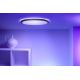 WiZ - LED RGB Dimmelhető mennyezeti lámpa SUPERSLIM LED/22W/230V 2700-6500K Wi-Fi fekete