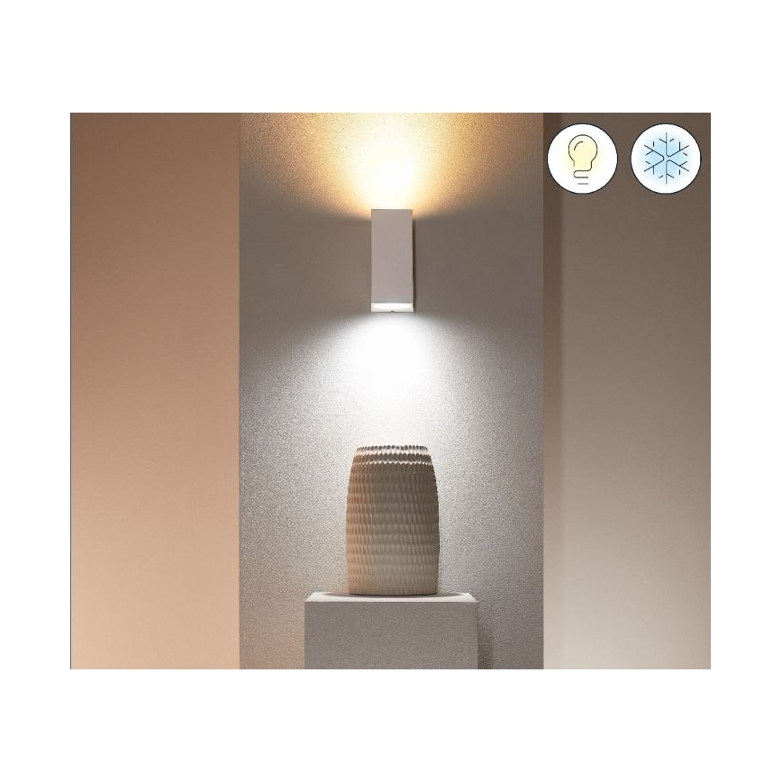 WiZ - LED RGBW Dimmelhető fali lámpa UP&DOWN 2xGU10/4,7W/230V 2200-6500K Wi-Fi CRI 90 fehér