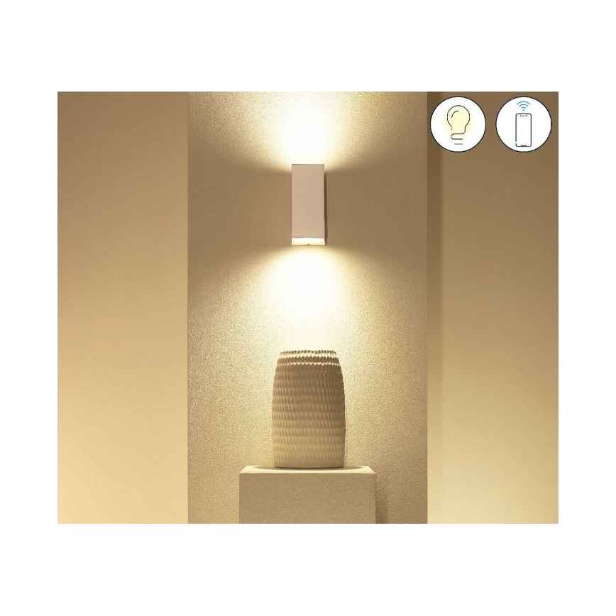 WiZ - LED RGBW Dimmelhető fali lámpa UP&DOWN 2xGU10/4,7W/230V 2200-6500K Wi-Fi CRI 90 fehér