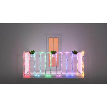 WiZ - LED RGBW Dimmelhető kültéri lánc 160xLED 20m IP44 2700-5000K Wi-Fi