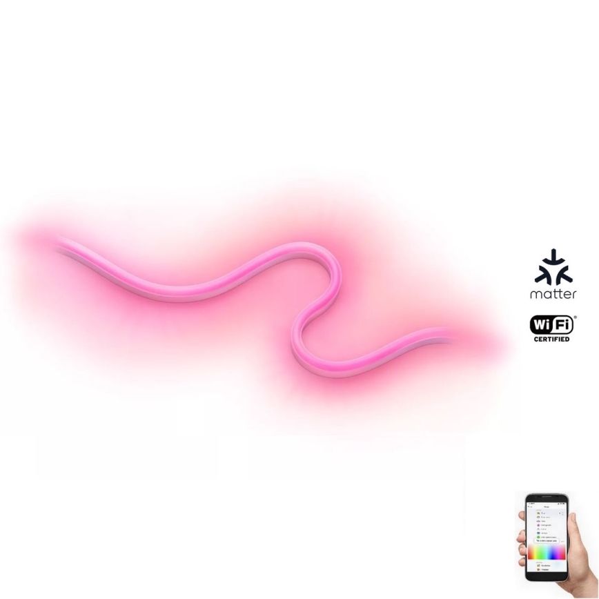 WiZ - LED RGBW Dimmelhető kültéri szalag 5m LED/24W/230V 2700-5000K Wi-Fi IP65