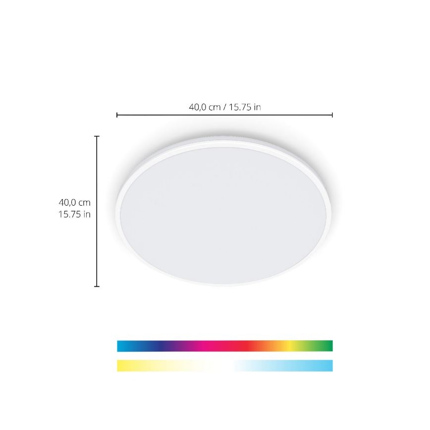 WiZ - LED RGBW Dimmelhető mennyezeti lámpa RUNE LED/21W/230V 2700-6500K Wi-Fi fehér