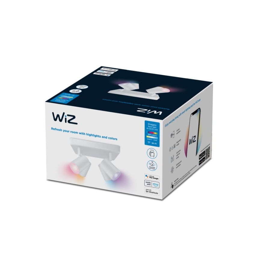WiZ - LED RGBW dimmelhető spotlámpa IMAGEO 4xGU10/4,9W/230V 2200-6500K Wi-Fi CRI 90 fehér