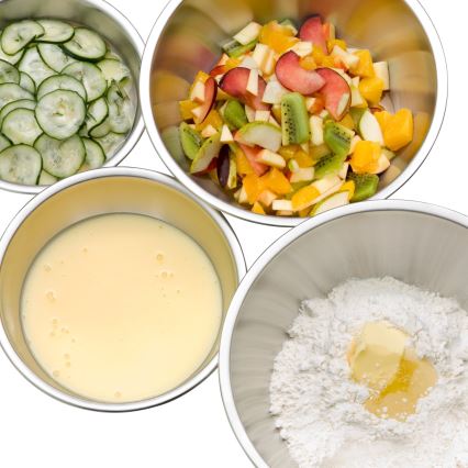 WMF - 4 részes GOURMET rozsdamentes konyhai tál szett