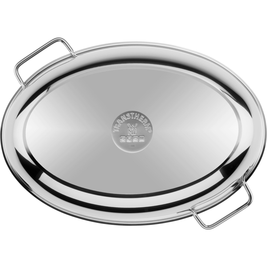WMF - Ovális sütőedény fedéllel  41x28,5 x18 cm rozsdamentes