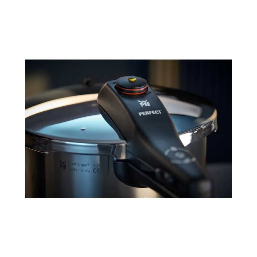 WMF - PERFECT rozsdamentes acél nyomásfőző készlet 8,5 l + 4,5 l