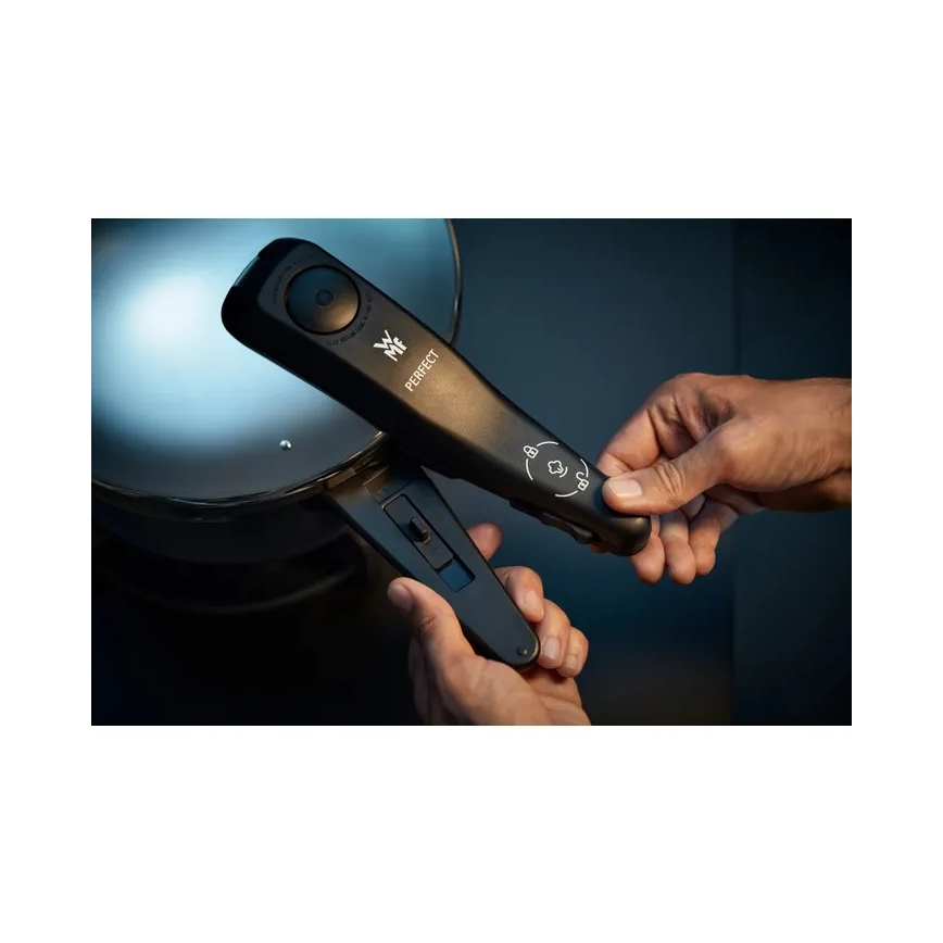 WMF - PERFECT rozsdamentes acél nyomásfőző szett 6,5 l + 3 l