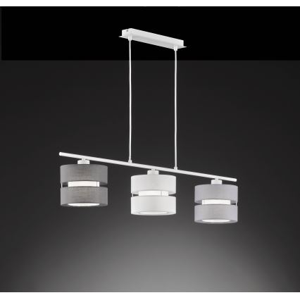 Wofi 11254 - Csillár zsinóron BELLE 3xE27/42W/230V