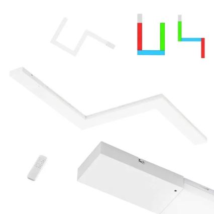 Wofi 11277 - 3 darabos készlet LED RGBW dimmelhető mennyezeti lámpa FOURLIGHTS LED/30W/230V + távirányítóval