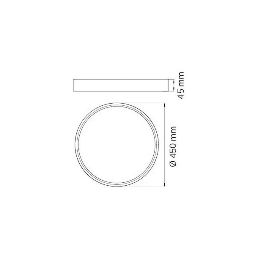 Wofi 11534 - LED dimmelhető mennyezeti lámpa DUBAI LED/27,5W/230V fekete