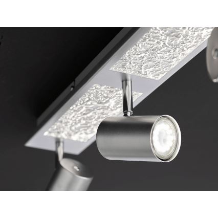 Wofi 11591 - LED spotlámpa BALI 3xGU10/5W/230V + 2xLED/6W/230V 3000K