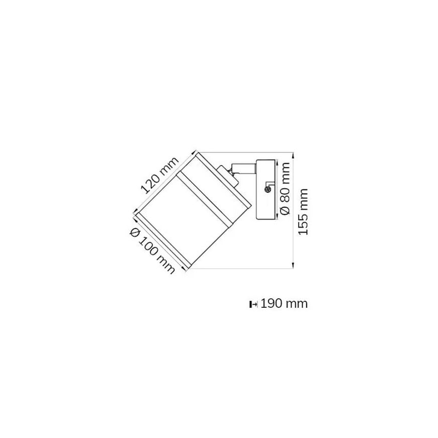 Wofi 11771 - DAVIE fali spotlámpa 1xE14/28W/230V
