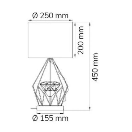 Wofi 11977 - LED Dimmelhető asztali lámpa AMY LED/10W/230V