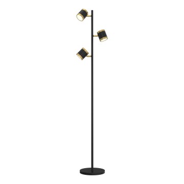 Wofi 3003-304S - LED dimmelhető állólámpa TOULOUSE 3xLED/7W/230V fekete/arany