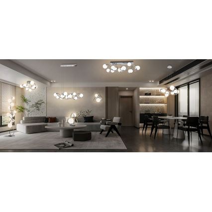 Wofi 3014-907 - LED Állólámpa NANCY 9xG9/3,5W/230V fényezett króm