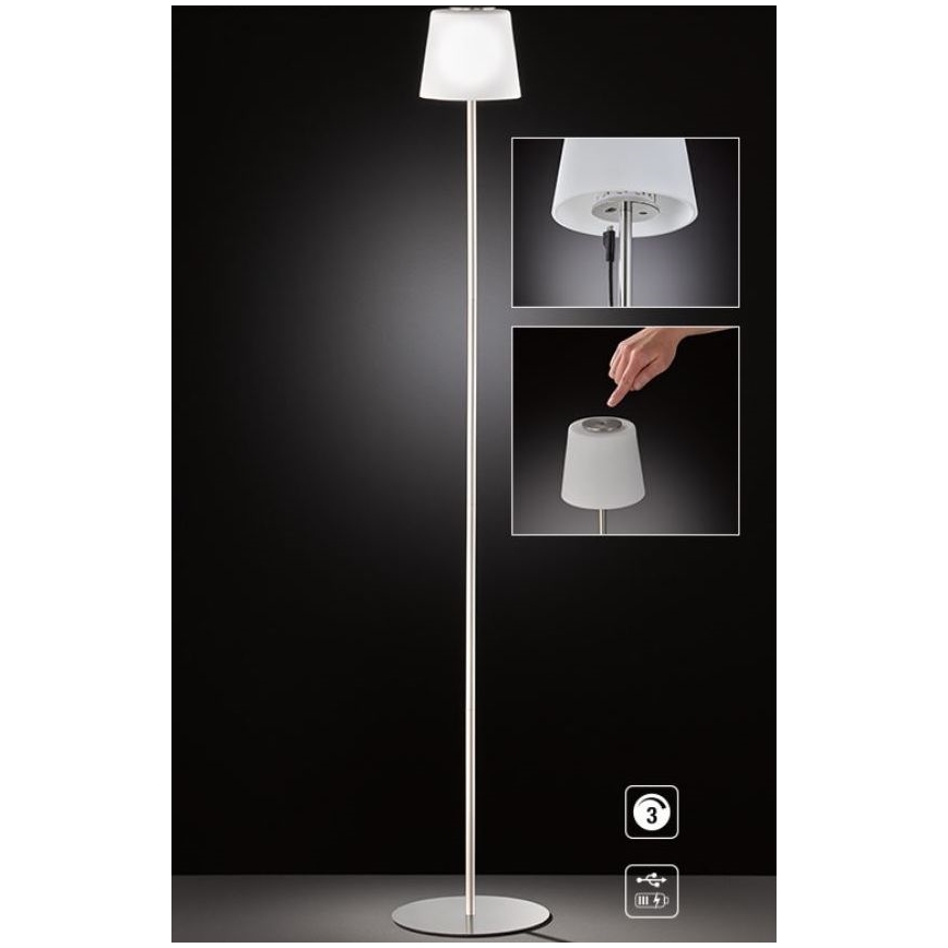 Wofi 3015.01.64.9000 - LED állítható fényerejű érintős állólámpa GENK LED/2W/5V 2000 mAh