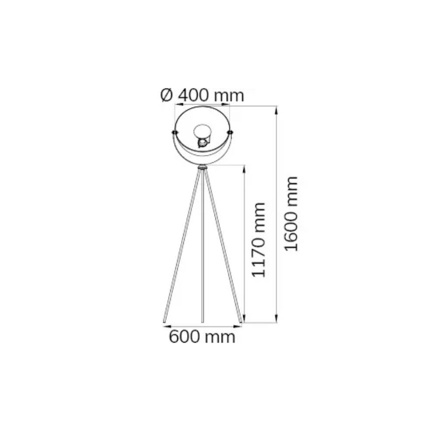 Wofi 3019.01.10.7000 - Állólámpa MONA 1xE27/40W/230V